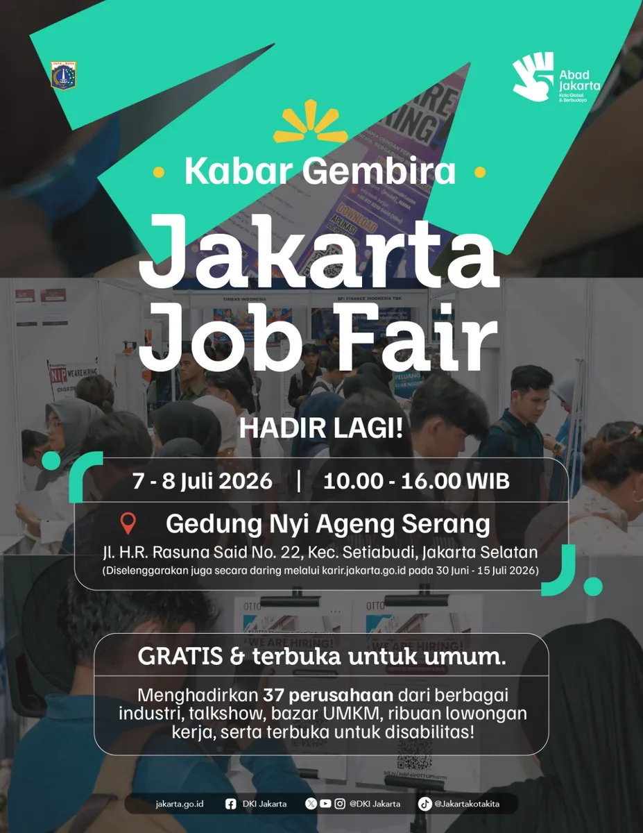 Job Fair Kabupaten Bondowoso 2026 (Suku Dinas TKTE Wilayah Kabupaten Bondowoso Barat) : 7-8 Juli 2026
